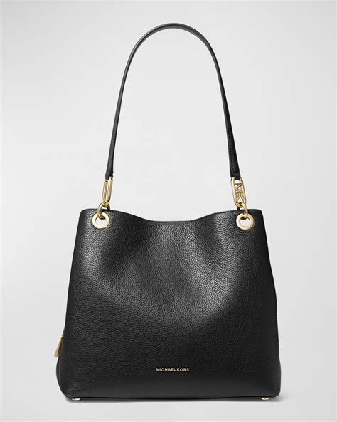 michael kors tan large tote leather|michael kors black medium tote.